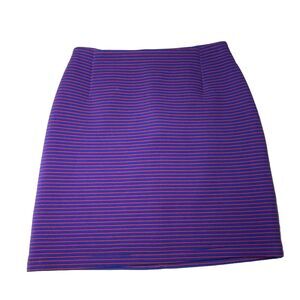 The Kit By Daniel Vosovic Sophia Skirt Berry Micro Stripe Brand New NWT Size 8